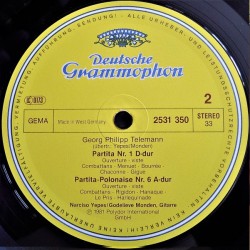 Georg Philipp Telemann: Gitarren-Duos, Narciso Yepes, Godelieve Monden, LP, Deutsche Grammophon 2531-350