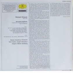 Richard Strauss: Also Sprach Zarathustra, Boston Symphony Orchestra, Steinberg, LP, Deutsche Grammophon 2535-209
