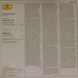César Franck: Symphonie D-Moll, Orchestre De Paris, Daniel Barenboim, LP, Deutsche Grammophon 2530-707