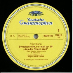 Antonín Dvořák: From The New World, Berliner Philharmoniker, Rafael Kubelik, LP, DG 2530-415