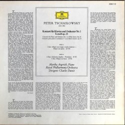 Tchaikovsky: Piano Concerto No. 1 In B Flat Minor, Martha Argerich, Royal Philharmonic Orchestra, Dutoit, LP, DG 2530-112