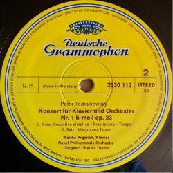 Tchaikovsky: Piano Concerto No. 1 In B Flat Minor, Martha Argerich, Royal Philharmonic Orchestra, Dutoit, LP, DG 2530-112