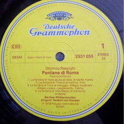 Ottorino Respighi: Fontane Di Roma - Pini Di Roma, Berliner Philharmoniker, Herbert von Karajan, LP, DG 2531-055
