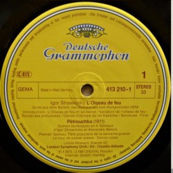 Stravinsky: Le Sacre Du Printemps, Petrouchka, L'Oiseau De Feu, The Firebird, Claudio Abbado, 2x LP, DG 028941320919