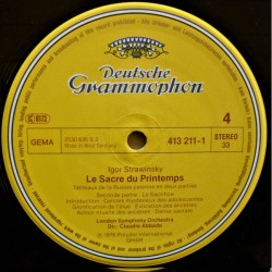 Stravinsky: Le Sacre Du Printemps, Petrouchka, L'Oiseau De Feu, The Firebird, Claudio Abbado, 2x LP, DG 028941320919