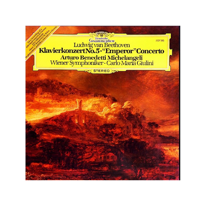Beethoven: Klavierkonzert No. 5 "Emperor", Arturo Benedetti Michelangeli, Wiener Symphoniker, Giulini, LP, DG 2531-385
