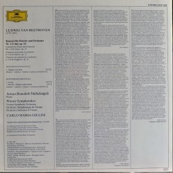 Beethoven: Klavierkonzert No. 1, Arturo Benedetti Michelangeli, Wiener Symphoniker, Carlo Maria Giulini, LP, DG 2531-302