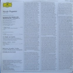 Nicolò Paganini: Concerto Per Violino (n.1) "Le Streghe", Accardo, London Philharmonic Orch., Dutoit, LP, DG 2530-714