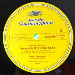 Johannes Brahms: Symphonie Nr. 1, Karl Böhm, Wiener Philharmoniker, LP, Deutsche Grammophon 2530-959