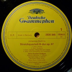 Brahms: String Quartets, B-Dur, Op. 67, C-Moll, Op. 51 Nr. 1, Melos Quartett, LP, DG 2530-345