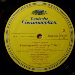 Brahms: String Quartets, B-Dur, Op. 67, C-Moll, Op. 51 Nr. 1, Melos Quartett, LP, DG 2530-345