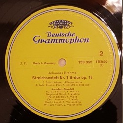 Brahms: Streichsextett Nr. 1 B-dur Op. 18, Amadeus-Quartett, Cecil Aronowitz, William Pleeth, LP, DG 139-353