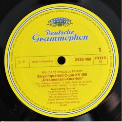 Mozart: Streichquartette C-dur KV 465 "Dissonanzen", B-dur KV 589, Tokyo String Quartet, LP, DG 2530-468