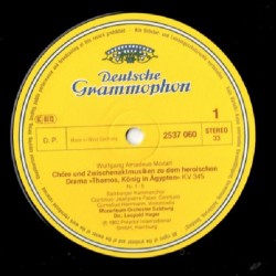 Mozart: Thamos, König In Ägypten, Holl, Hager, Salzburger Kammerchor, Mozarteum-Orchester Salzburg, LP, DG 2537-060
