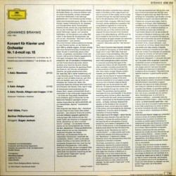 Brahms: Klavierkonzert Nr. 1 d-moll Op. 15, Emil Gilels, Berliner Philharmoniker, Eugen Jochum, LP, DG 2530-258