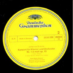 Brahms: Klavierkonzert Nr. 1 d-moll Op. 15, Emil Gilels, Berliner Philharmoniker, Eugen Jochum, LP, DG 2530-258