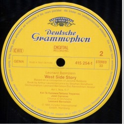 Bernstein: West Side Story, Kiri Te Kanawa, Carreras, Troyanos, Ollmann · Marilyn Horne, 2x LP gatefold, DG 415-253-1