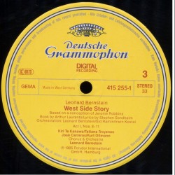 Bernstein: West Side Story, Kiri Te Kanawa, Carreras, Troyanos, Ollmann · Marilyn Horne, 2x LP gatefold, DG 415-253-1