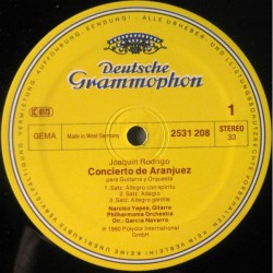 Rodrigo: Concierto De Aranjuez, Concierto Madrigal, Narciso Yepes, Philharmonia Orch., Navarro, LP, DG 2531-208