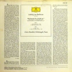 Ludwig van Beethoven: Sonate Nr. 4 Es-dur Op. 7, Arturo Benedetti Michelangeli, LP, DG 2530-197