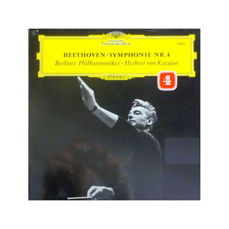 Beethoven, Symphonie Nr. 4, Berliner Philharmoniker, Herbert von Karajan, LP, DG 138-803-SLPM