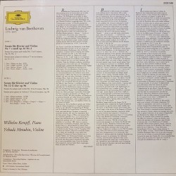 Beethoven: Violin Sonatas In G Major, Op.96/In C Minor Op.30 N.2, Kempff, Menuhin, LP, DG 2530-346