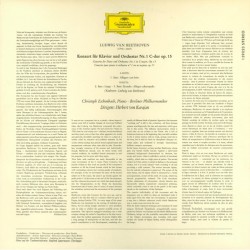Beethoven: Klavierkonzert Nr. 1 C-dur, Christoph Eschenbach, Berliner Philharmoniker, Herbert von Karajan, LP, DG 139-023