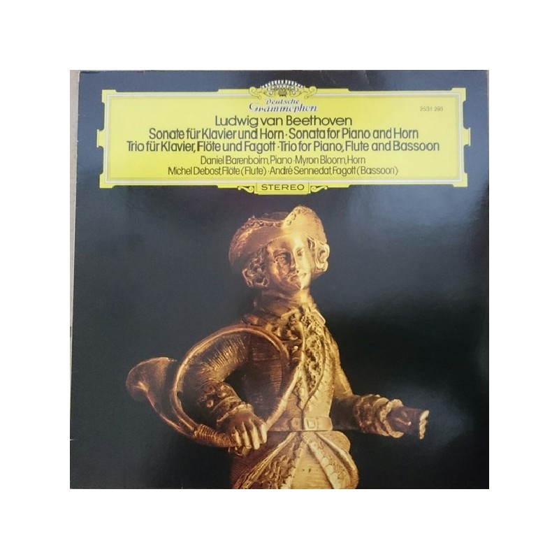 Beethoven: Sonate Für Klavier Und Horn/Trio Für Klavier, Flöte Und Fagott, Barenboim, Bloom, LP, DG 2531-293