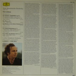 Felix Mendelssohn Bartholdy: Overtüren, A Midsummer Night's Dream, London Symphony Orch., Gabriel Chmura, LP, DG 2530-782