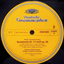 Peter Tschaikowsky: Symphonie Nr. 4, Berliner Philharmoniker, Herbert von Karajan, LP, Deutsche Grammophon 2530-882