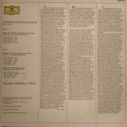 Johann Sebastian Bach: Partita BWV 1004, Suite BWV 814, Partie BWV 832, Nicanor Zabaleta, LP, Deutsche Grammophon 2530-333