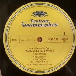 Johann Sebastian Bach: Partita BWV 1004, Suite BWV 814, Partie BWV 832, Nicanor Zabaleta, LP, Deutsche Grammophon 2530-333