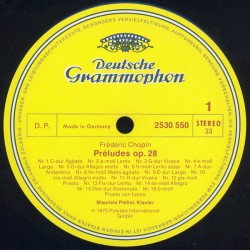 Chopin: 24 Préludes Op. 28, Maurizio Pollini, LP, Dutsche Grammophon 2530-550
