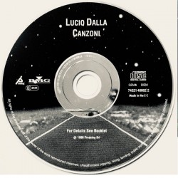 Lucio Dalla – Canzoni, CD, Pressing 743214006221