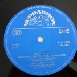 Karel Stamic, Antonin Stamic: Koncertantni Symfonie D Dur / Koncert B Dur, Josef Suk, LP, Supraphon 1110-2626