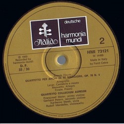 Haydn: Streichquartett C-dur Op.76, Nr.3 "Kaiser-Quartett" / Streichquartett D-dur Op.76, Nr. 5, LP, Harmonia Mundi HMI-73121