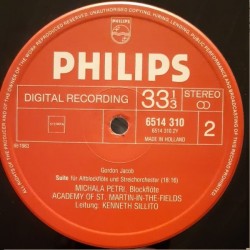 Händel/Babell/Baston: Michala Petri, Academy Of St. Martin-in-the-Fields, LP, Philips 6514-310