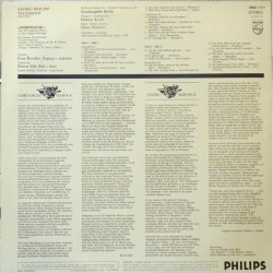 Telemann: Pimpinone, Orchester Der Städtischen Oper Berlin, Koch, Roscher, Süß, Brötner, LP, Philips 9502-117