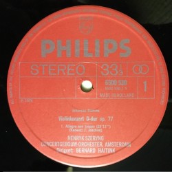 Brahms: Violin Concerto In D, Op. 77, Henryk Szeryng, Concertgebouw Orchestra, Amsterdam, Haitink, LP, Philips 6500-530
