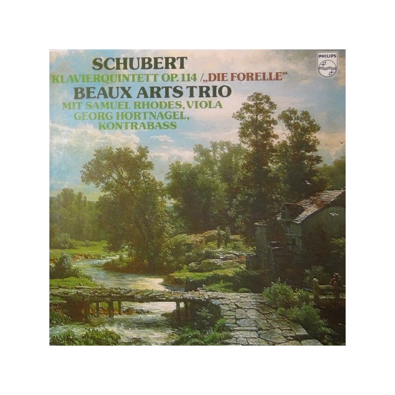 Schubert: Klavierquintett, Op.114 "Die Forelle", Beaux Arts Trio, Samuel Rhodes, Georg Hörtnagel, LP, Philips 9500-071