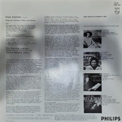 Schubert: Songs For Gretchen, Ellen, & Suleika, Elly Ameling, Dalton Baldwin, LP, Philips 9500-169