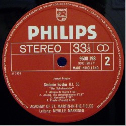 Haydn: Sinfonien Nr.22 "Der Philosoph"/Nr.55 "Der Schulmeister", Marriner, LP, Philips 9500-198