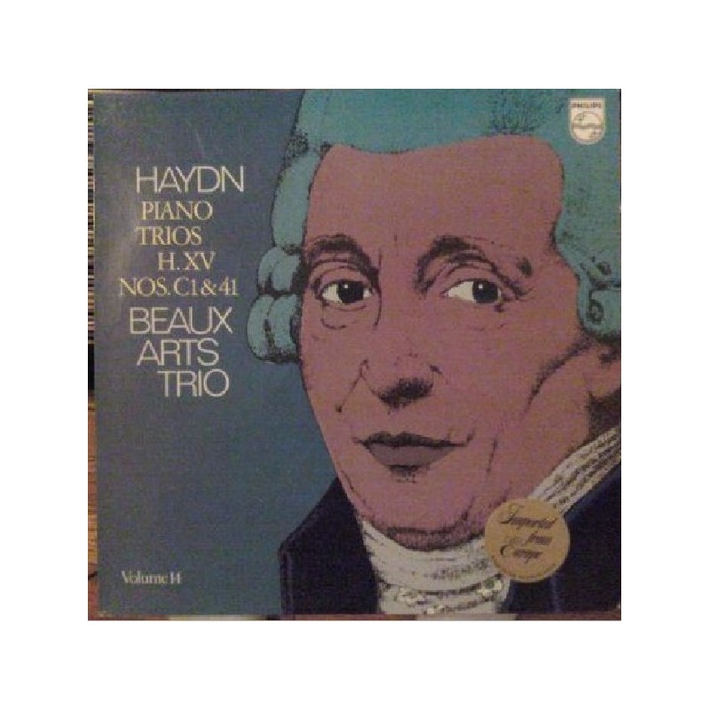 Haydn: Piano Trios H.XV Nos. C1 & 41 (Volume 14), Beaux Arts Trio, LP, Philips 9500-658