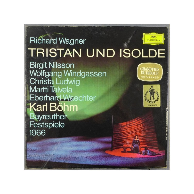 Wagner: Tristan Und Isolde, Birgit Nilsson, Wolfgang Windgassen, Christa Ludwig, Karl Böhm, 5x LP, DG 2713-001