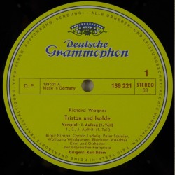 Wagner: Tristan Und Isolde, Birgit Nilsson, Wolfgang Windgassen, Christa Ludwig, Karl Böhm, 5x LP, DG 2713-001