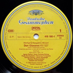 Mozart: Don Giovanni, Berliner Philharmoniker, Herbert Von Karajan, 3x LP, Deutsche Grammophon 028941917911
