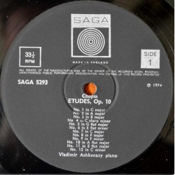 Chopin: Vladimir Ashkenazy – Chopin Studies, LP, SAGA 5293