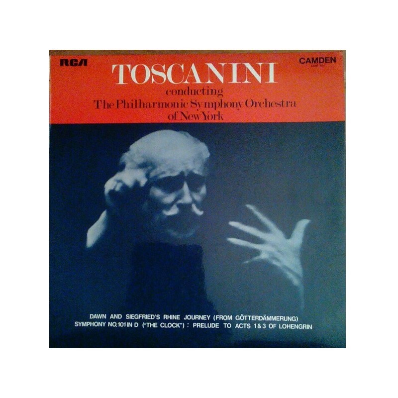 Toscanini: Dawn And Siegfried's Rhine Journey, Philharmonic Symphony Orchestra, LP mono, Camden CDM-1054