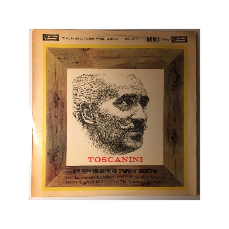 Toscanini: The Sorcerer's Apprentice/La Traviata, New York Philharmonic Orch., LP mono, Camden CDN-1027