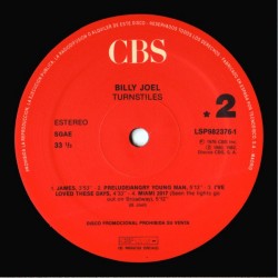 Billy Joel – Turnstiles, LP, CBS 5099703205718